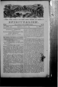 Spiritual Scientist, v. 2, No. 14, June 10, 1875, pp. 157-9